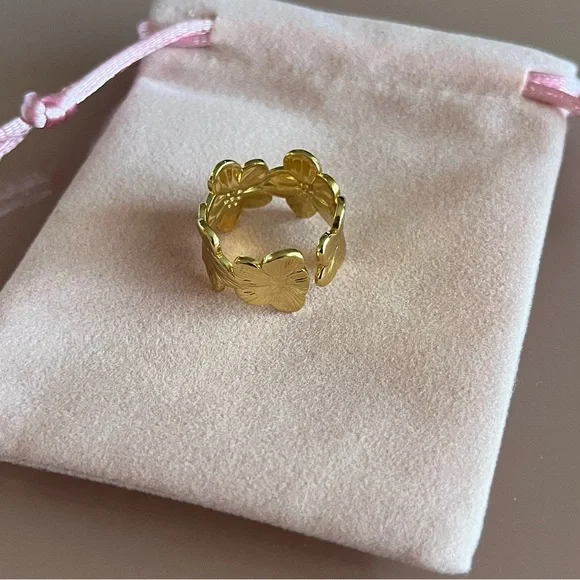 🌸 NEW Flower Open Ring 🌸 - Picture 6 of 15